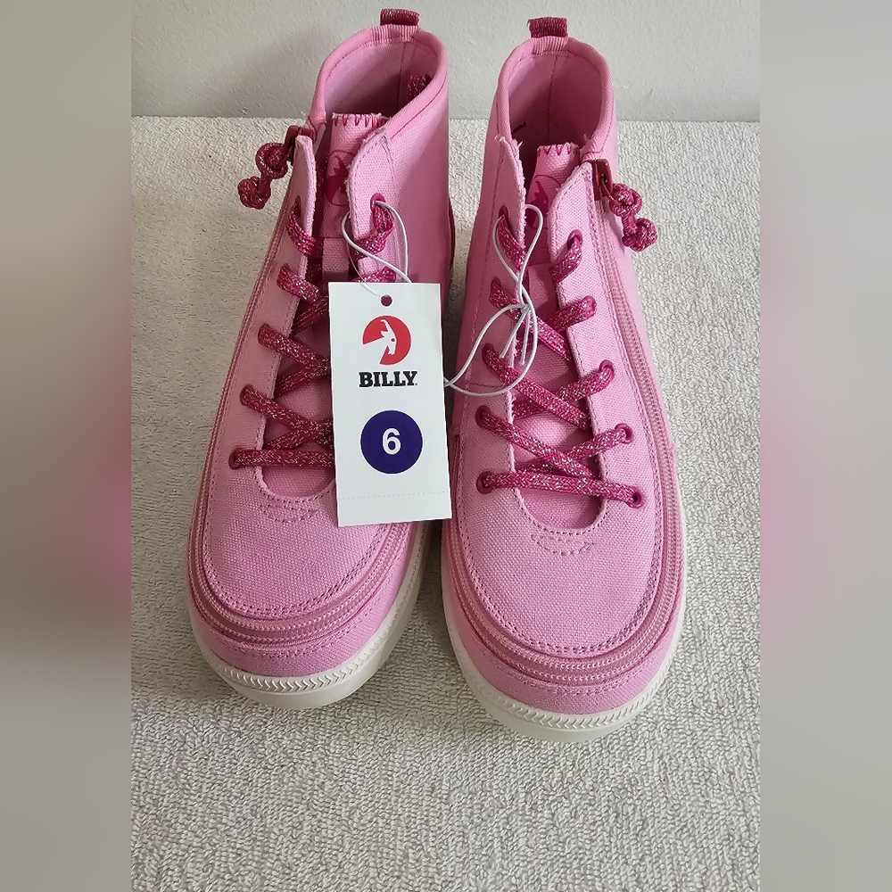 Billy Kids Pink Canvas Sneakers - Picture 3 of 5